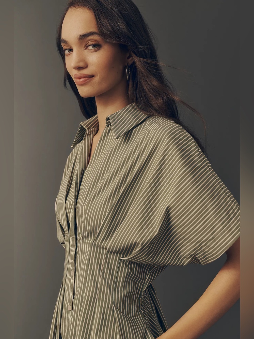 Tobie Eyelet Shirtdress by Exquise - Picture 3 of 11